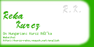 reka kurcz business card